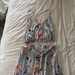 Top and skirt set